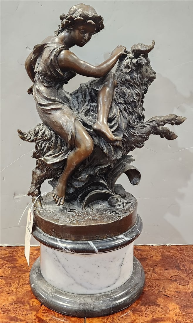 Bronze Group After Phillipe Laurent Roland 20" H: Bronze Group After Phillipe Laurent Roland 20" H