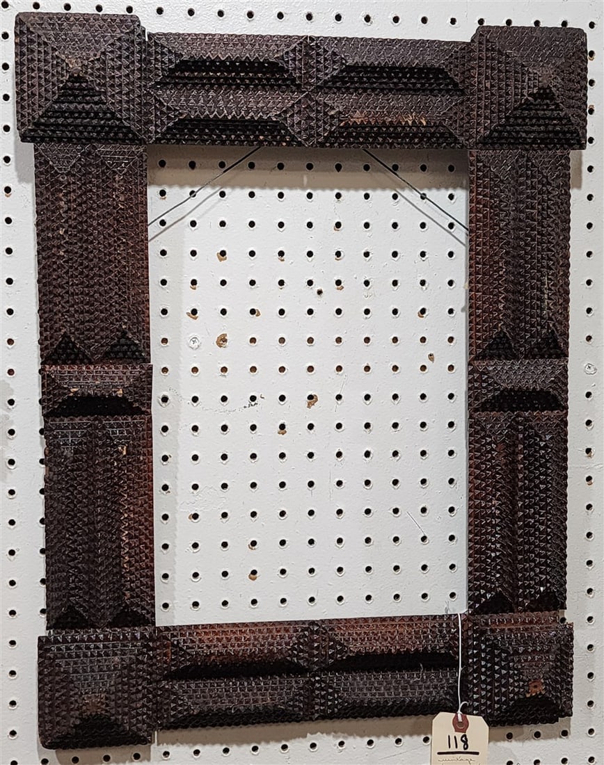 Vintage Tramp Art Frame 23 1/2" X 18" (1 of 3)