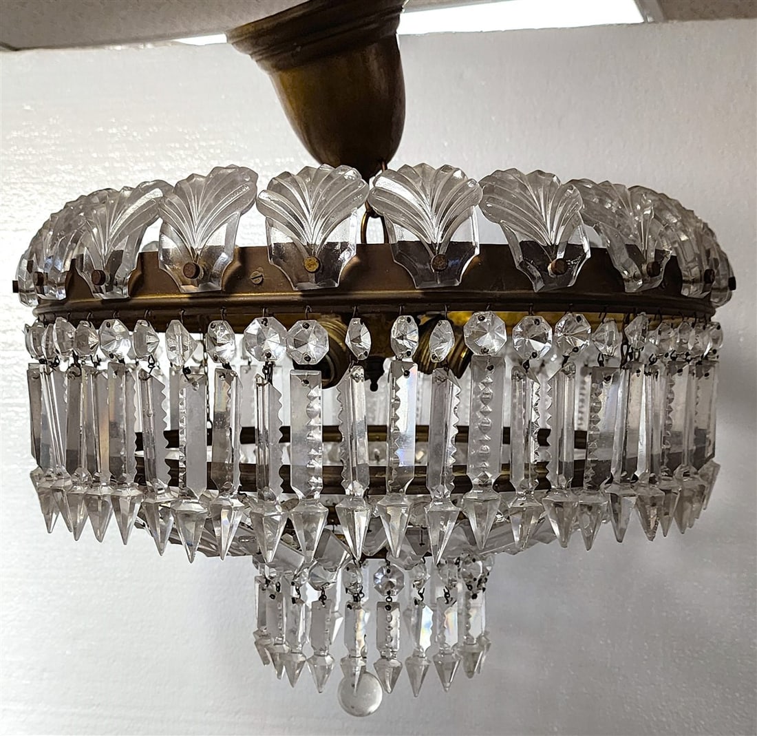 Pr. Crystal Chandeliers 11" H X 16" Diam. (1 of 10)