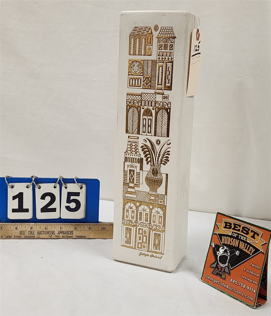 MCM Georges Briard Vase Made By Hyalyn Pottery Co. 15" H: MCM Georges Briard Vase Made By Hyalyn Pottery Co. 15" H