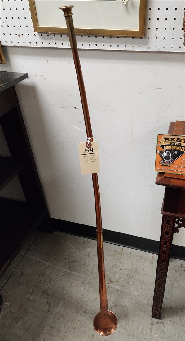 Copper & Brass Hunting Horn 4' (From The Livingston Estate, Teviotdale): Copper & Brass Hunting Horn 4' (From The Livingston Estate, Teviotdale)