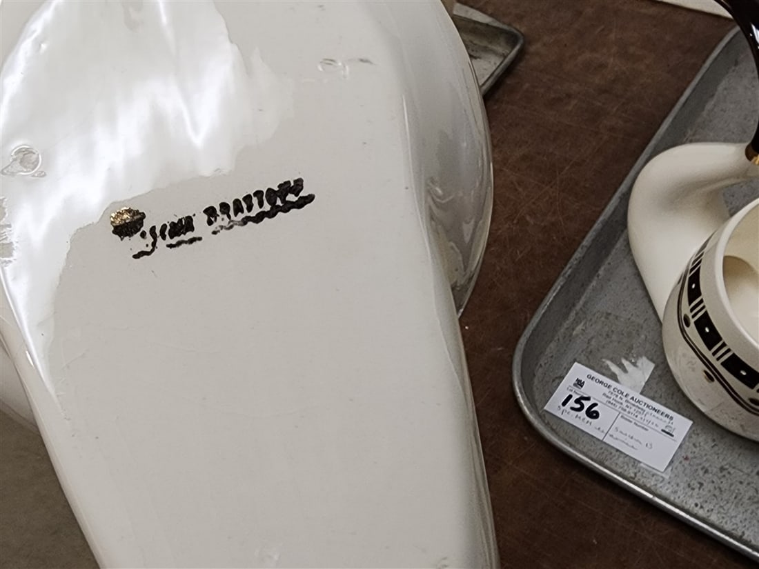 Tray 3 Sascha B. Ceramic Pipe Form Covered Jars - 4