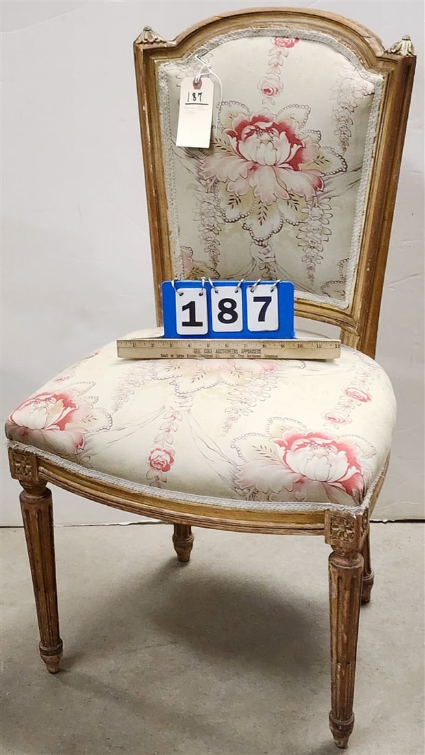 Louis XIV Side Chair 36" H X 20" W X 15 1/2" D: Louis XIV Side Chair 36" H X 20" W X 15 1/2" D