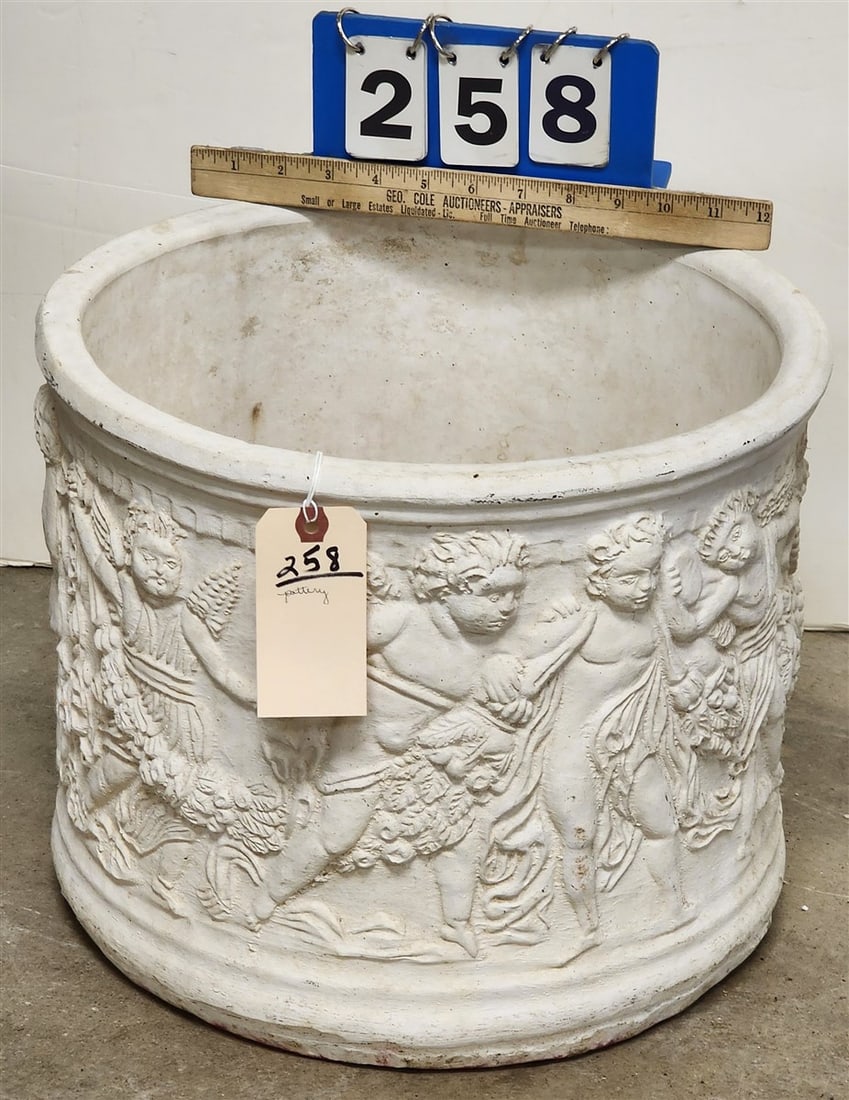 Pottery Planter 12" H X 15" Diam. (1 of 1)