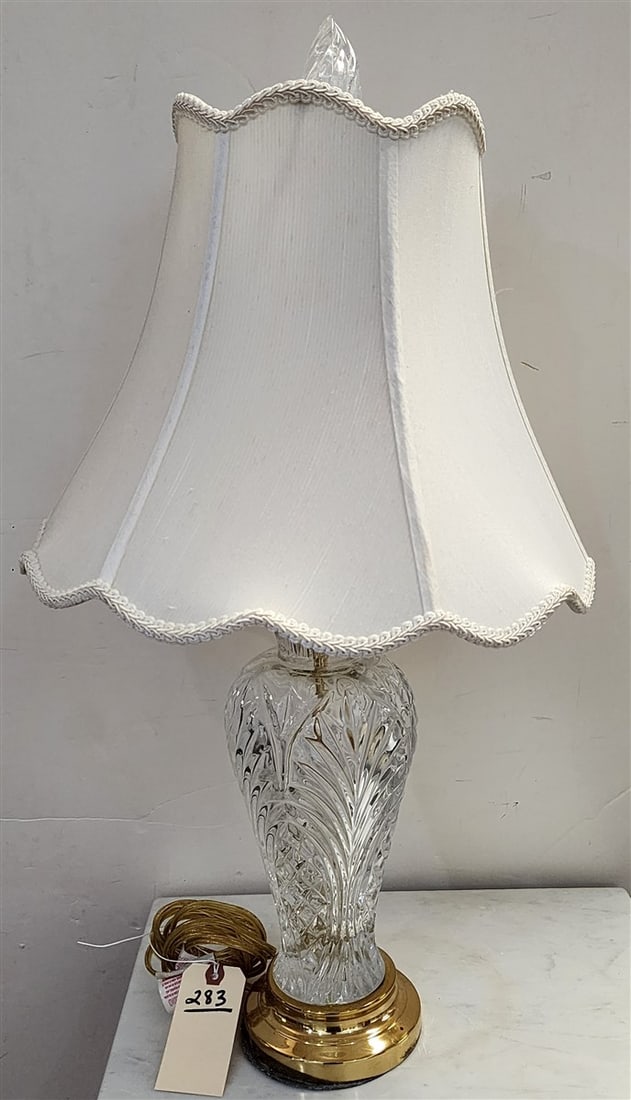 Crystal Table Lamp 27" H (1 of 3)