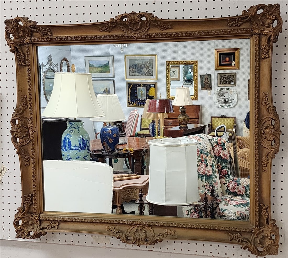 Gilt Framed Mirror 30" X 36" (1 of 3)