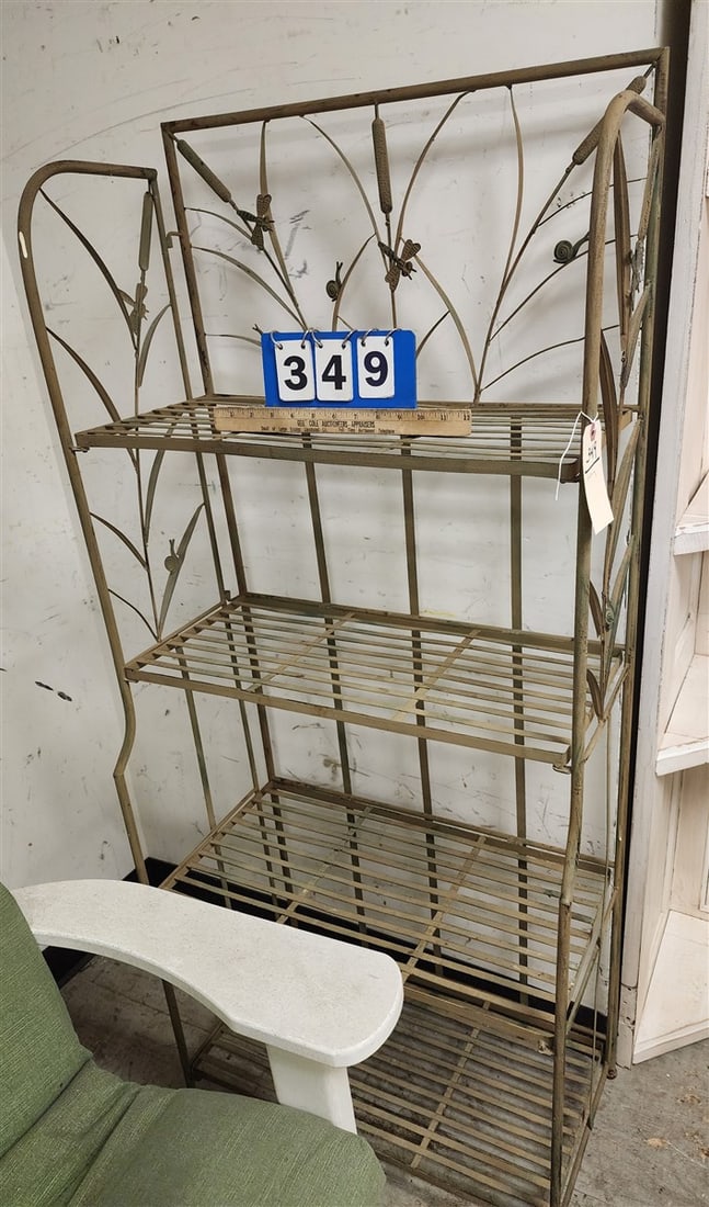 Wrought 4 Tier Shelf 59 1/2" H X 26" W X 13 1/2" D (1 of 2)