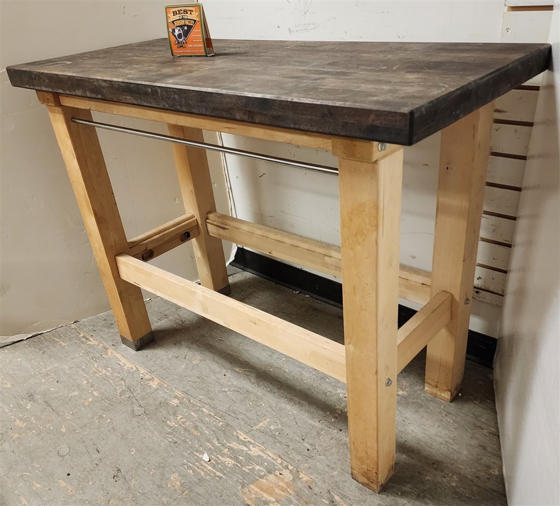 Butcher Block Top Island 36" H X 47" W X 21" D (1 of 3)