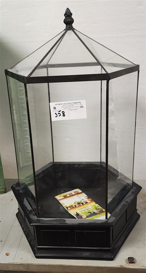 H. Potter Hexagonal Terrarium 23" H X 13" Diam.: H. Potter Hexagonal Terrarium 23" H X 13" Diam.