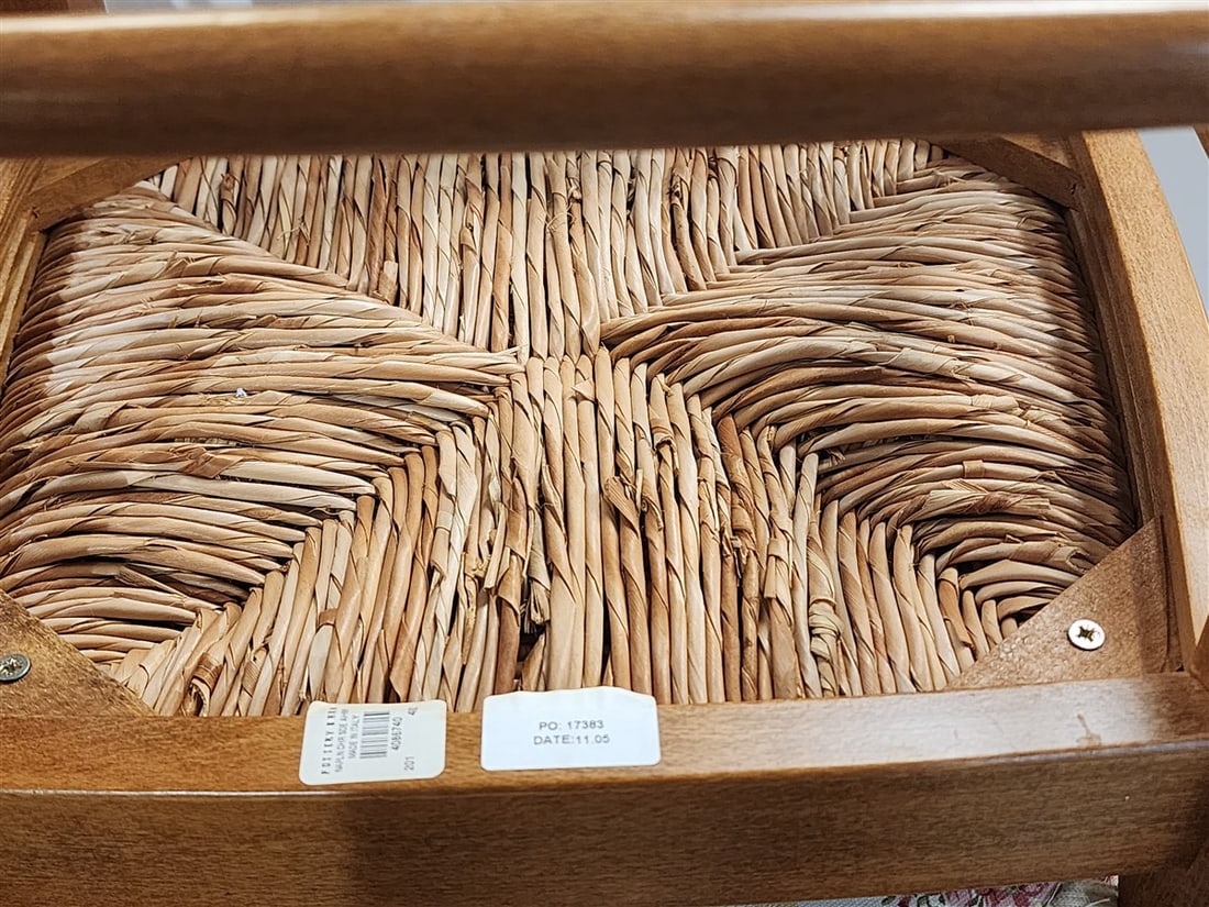 Set 6 Pine Rush Seat Chairs - 6