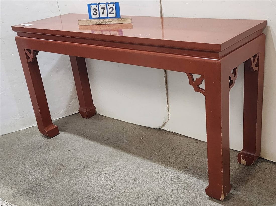 Chinese Lacquer Altar Table 29 1/2" H X 54" W X 17" D (1 of 2)