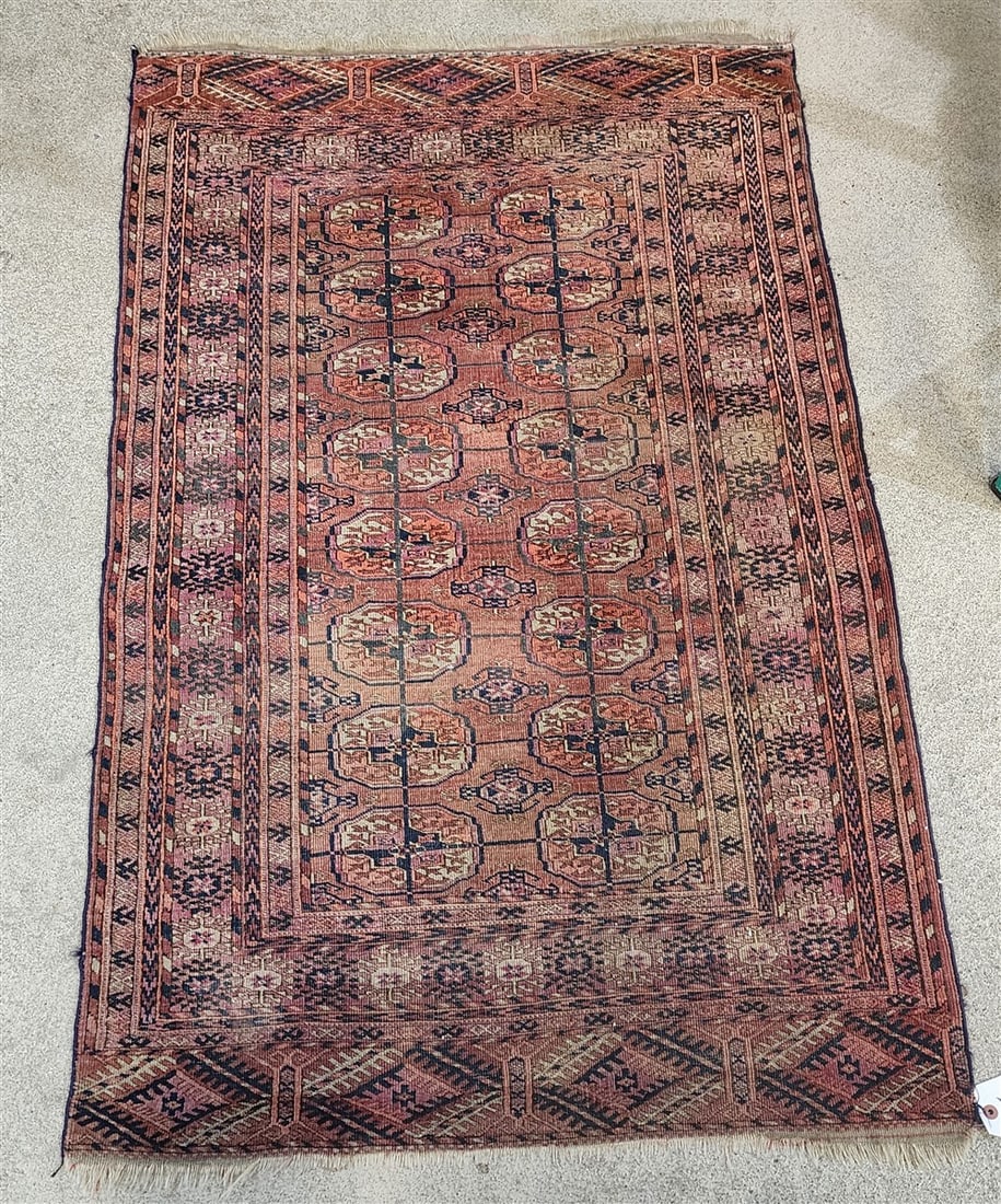 Semi Antique Bokhara Rug 3'1" X 4'7" (1 of 2)