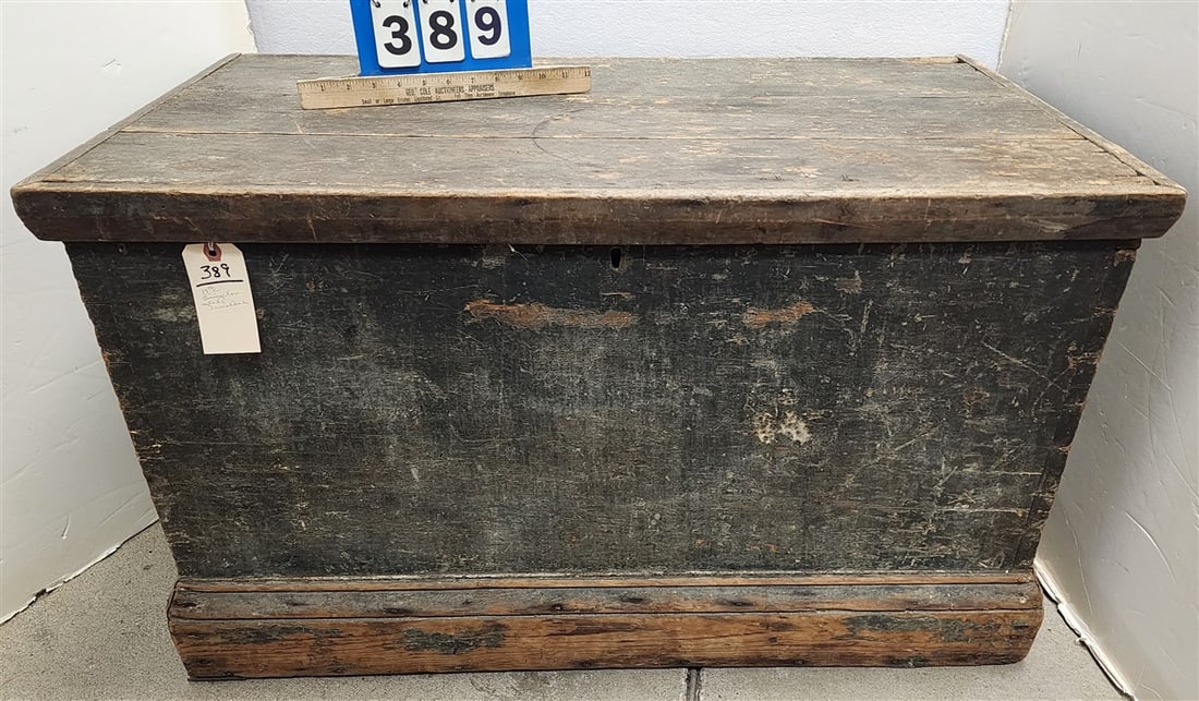 19th C Tool Box 21 1/2" H X 37" W X 23" D (From The Livingston Estate, Teviotdale) (1 of 5)