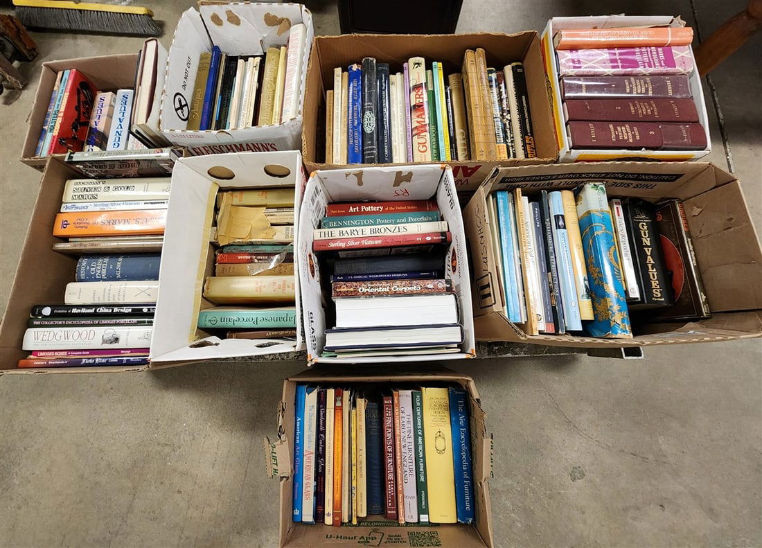 9 Bx's Books - Art, Antiques, Guns, Etc.: 9 Bx's Books - Art, Antiques, Guns, Etc.