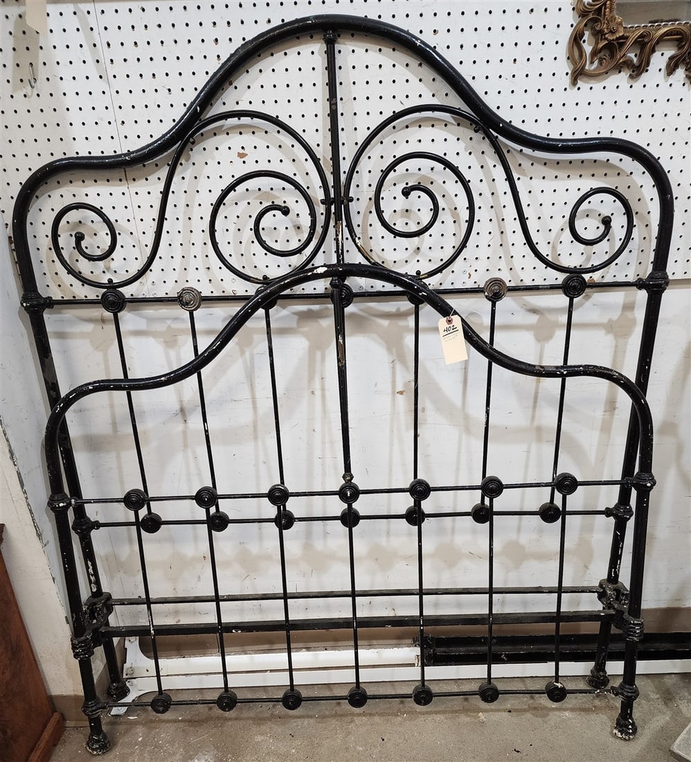 Iron & Brass Bed 62" H X 53" W (1 of 1)