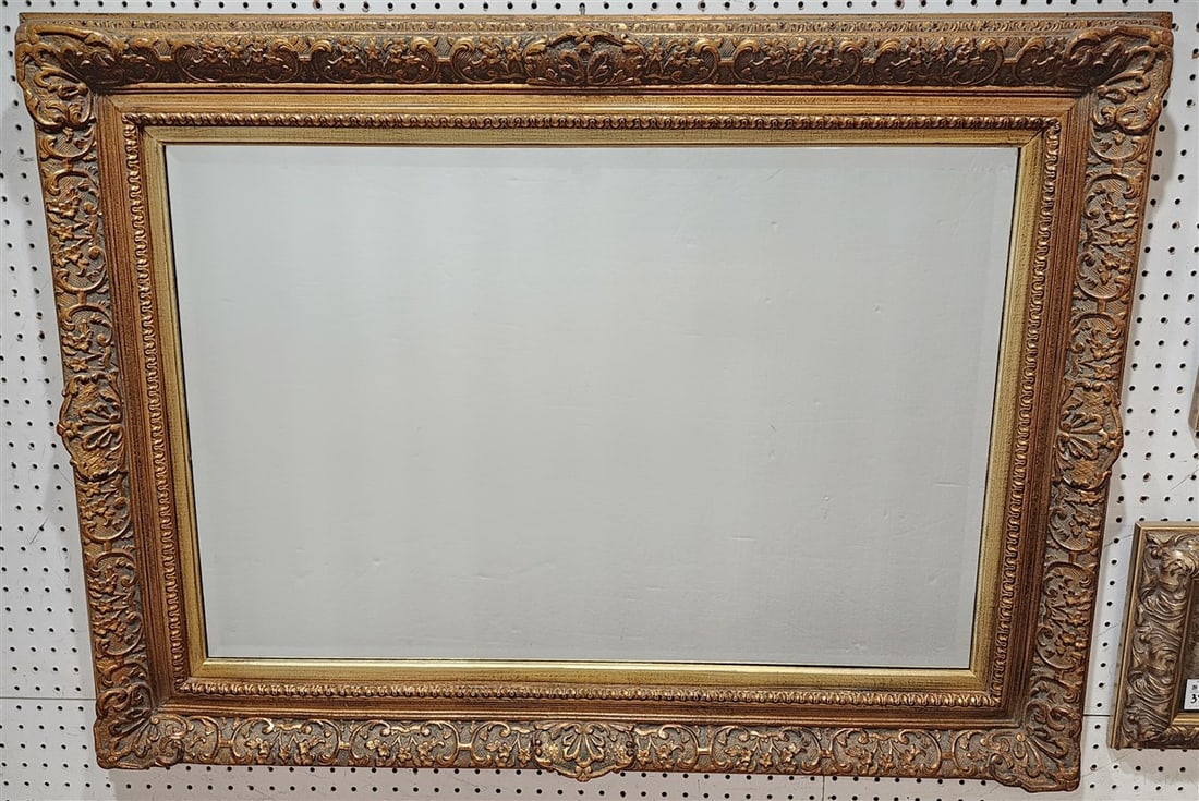 Gilt Framed Bevelled Mirror 33 1/2" X 46" (1 of 5)