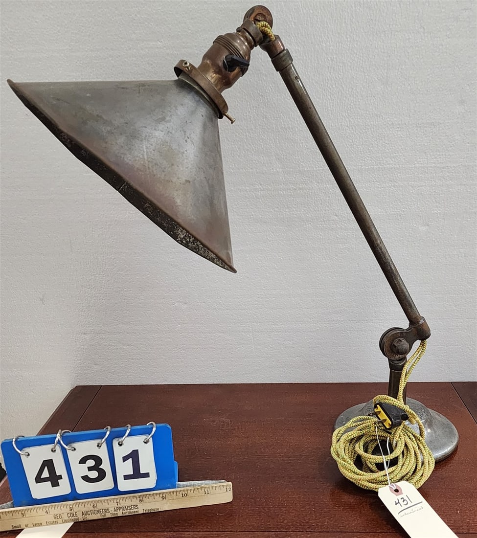 Industrial Adjustable Table Lamp 20 1/2" (1 of 2)