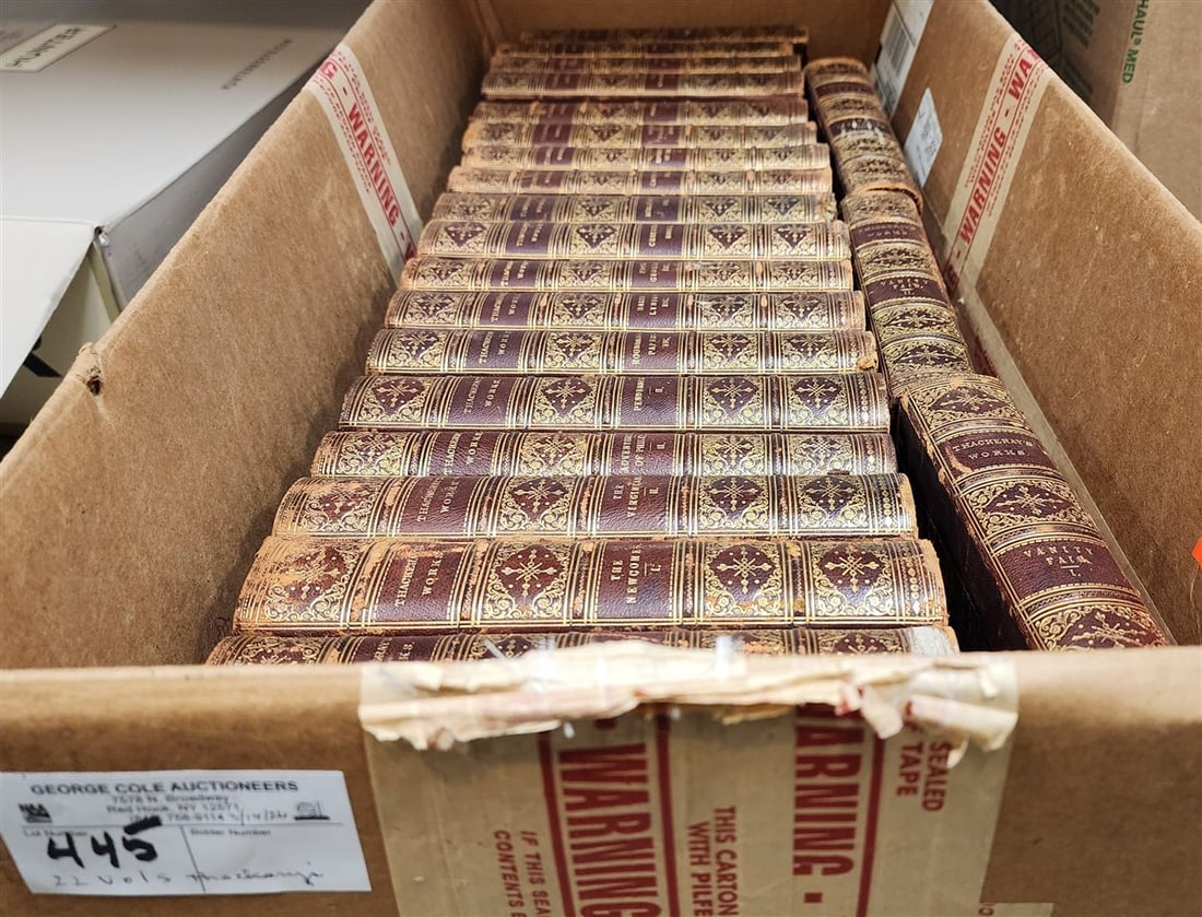 22 Volumes Thackeray's Works 1874: 22 Volumes Thackeray's Works 1874