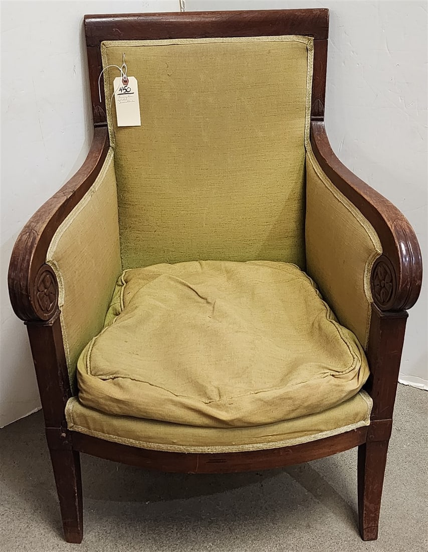 Wood Framed Armchair (From The Livingston Estate, Teviotdale): Wood Framed Armchair (From The Livingston Estate, Teviotdale)