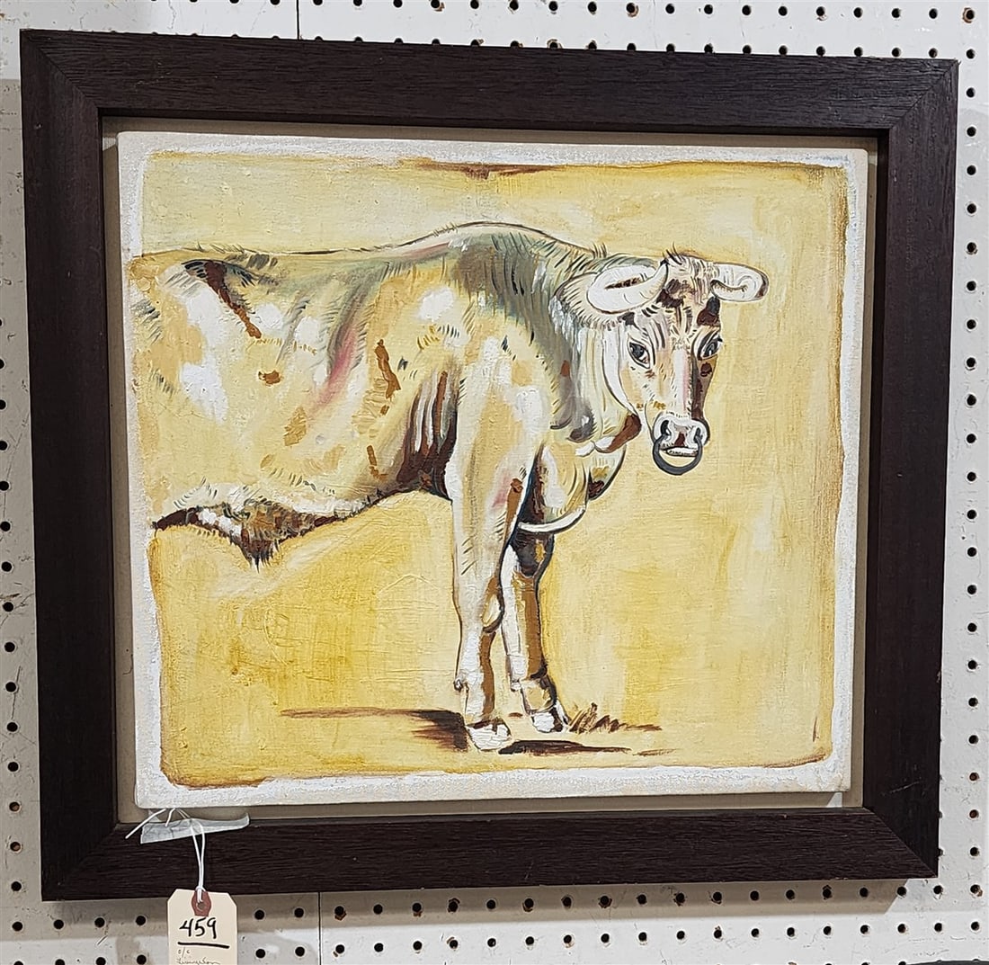 O/C Bull 16" X 18" w/Frame 20 1/2" X 22 1/2" (1 of 1)