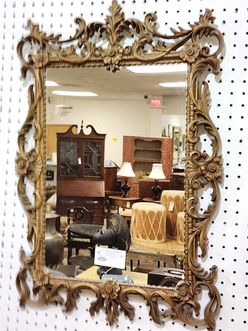 Gilt Framed Mirror 29" H X 20" W (1 of 2)