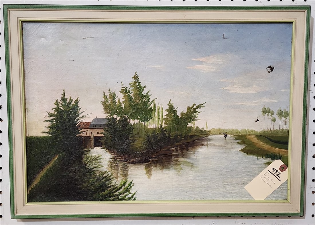 Framed O/C Landscape 15" X 21 1/2" w/Frame 17" X 23 1/2" (From The Livingston Estate, Teviotdale) (1 of 1)