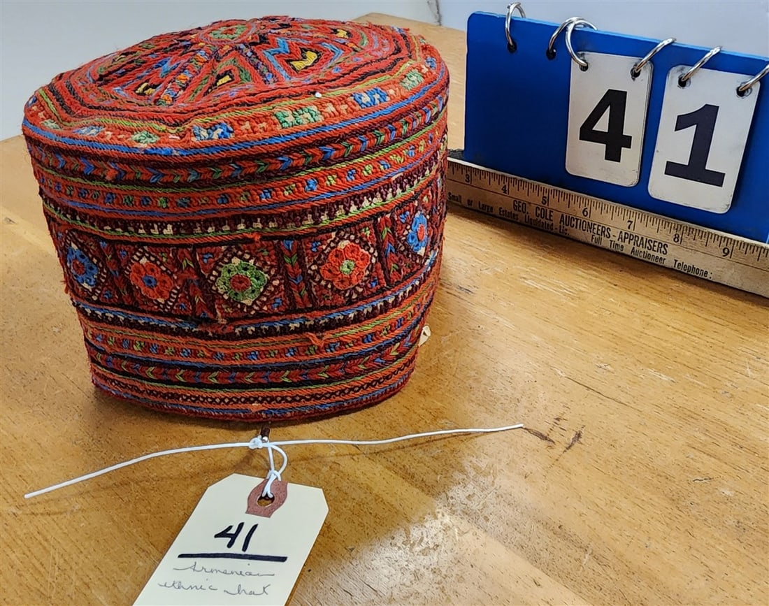 Armenian Hat 5" H X 6 1/2" Diam. (1 of 4)