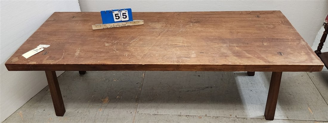 Pine Bench 19" H X 5' L X 22 3/4" D (1 of 6)