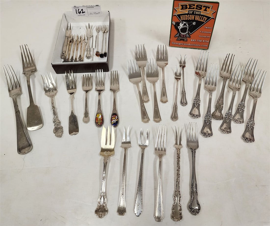 Lot Sterling Forks 26.53 ozT. (1 of 7)