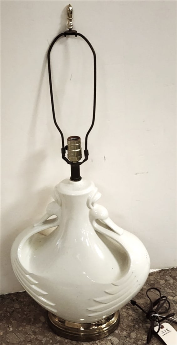 Ceramic Duck Form Table Lamp 32 182" H (1 of 1)