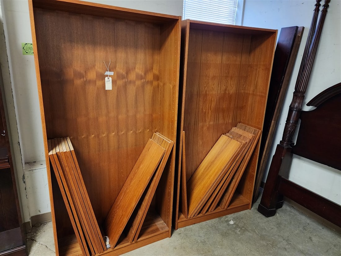 4 Teak Bookcases 6' H X 3' W X 12" D (1 of 3)