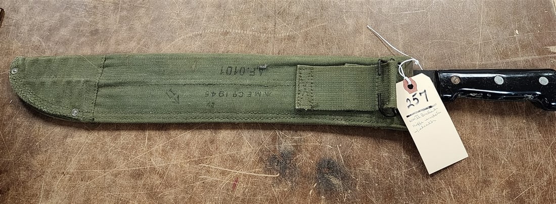 U.S.WWII Kiffe British Machete w/Sheath 1945 (1 of 6)