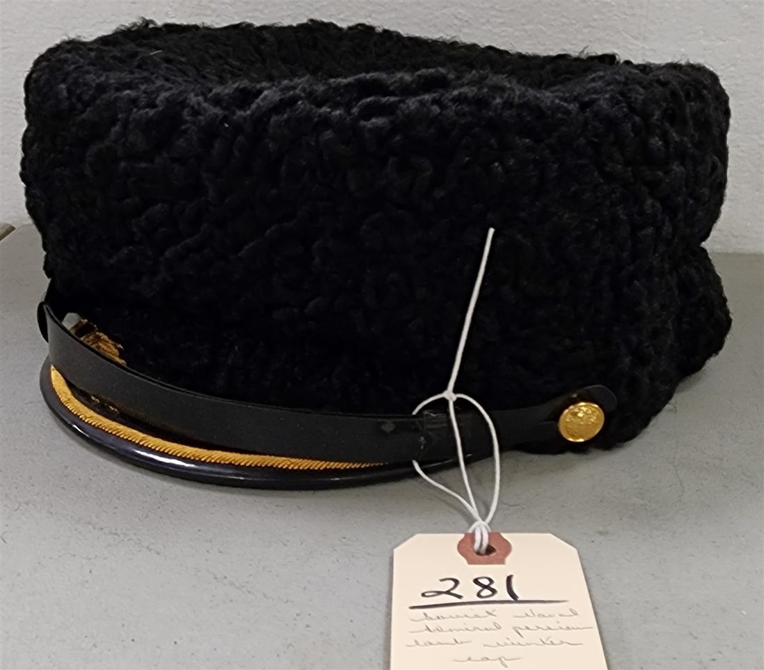 Soviet Naval Admiral Persian Lamb Winter Cap (1 of 3)