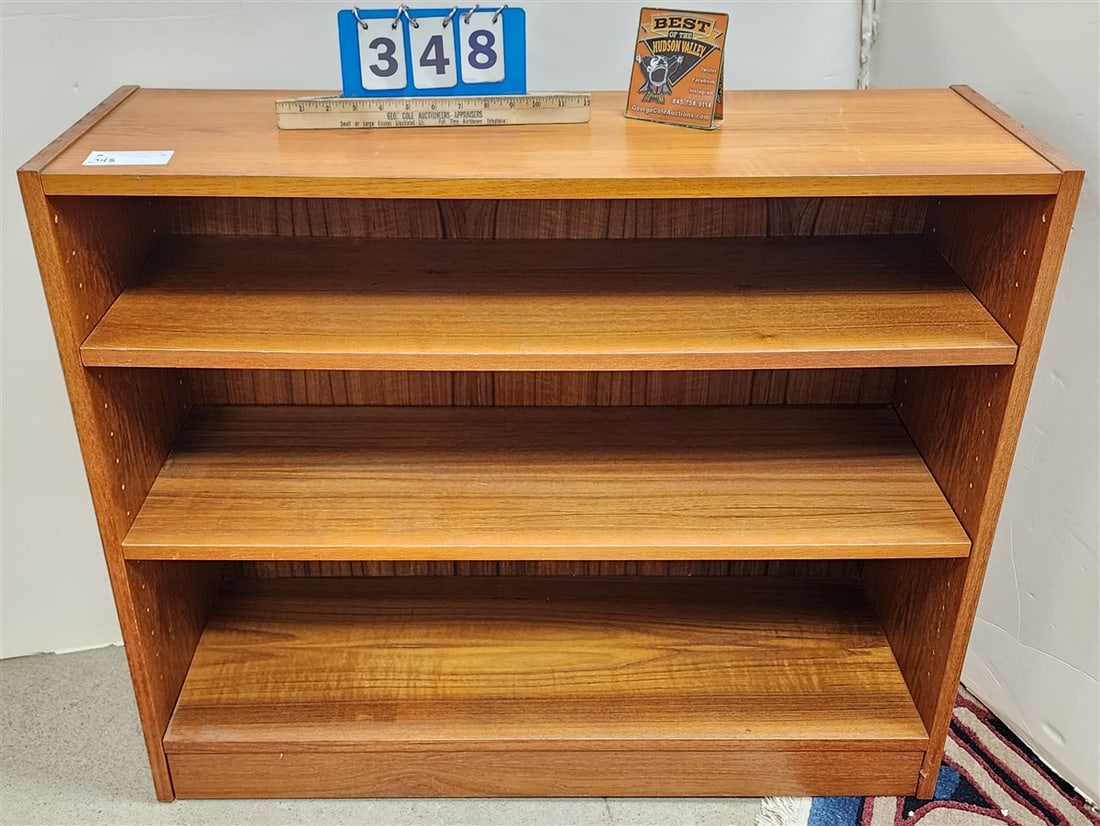 Teak Bookcase 30" H X 36" W X 12" D (1 of 2)