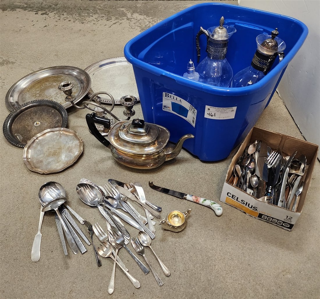 Tub Silverplate - Tea Pot, Candleabras, Etc. (1 of 3)