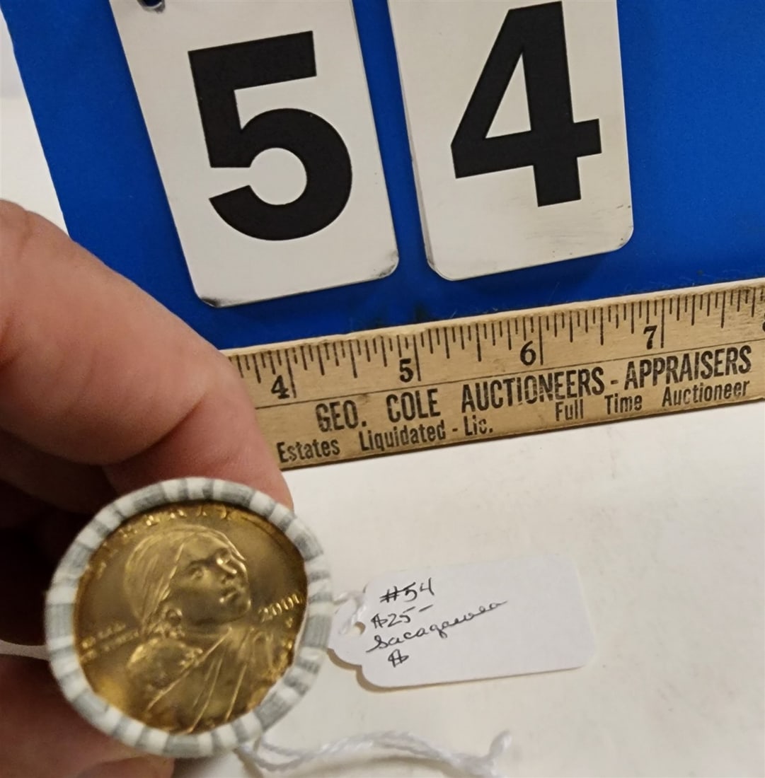 $25 Roll Uncirculated 2000p Sacagawea Dollars - 2