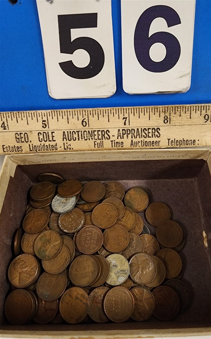 Bx 124 Wheat Cents: Bx 124 Wheat Cents