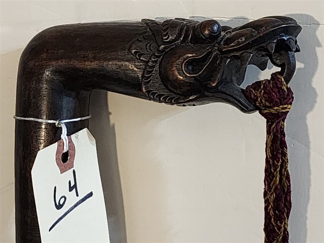 Hand Carved Cobra Cane 39" - 9