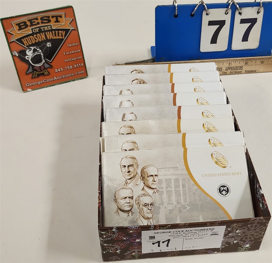 Lot 8 U.S. Mint Presidential $1 Proof Sets - (3)- 2014, (3)- 2015 +( 2)- 2016 (1 of 3)