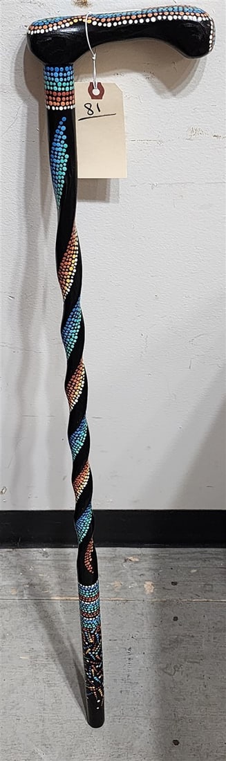 Painted Twist Cane 36" (1 of 3)