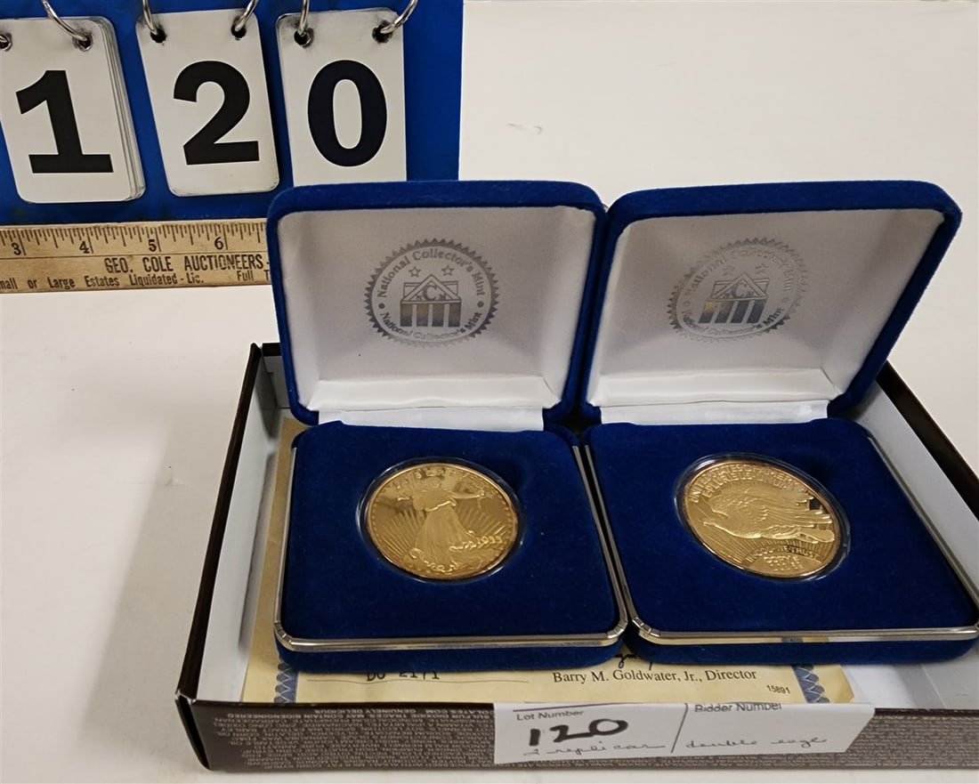 Tray 2 Replica 1933 Saint - Gaudens Double Eagle Coins: Tray 2 Replica 1933 Saint - Gaudens Double Eagle Coins