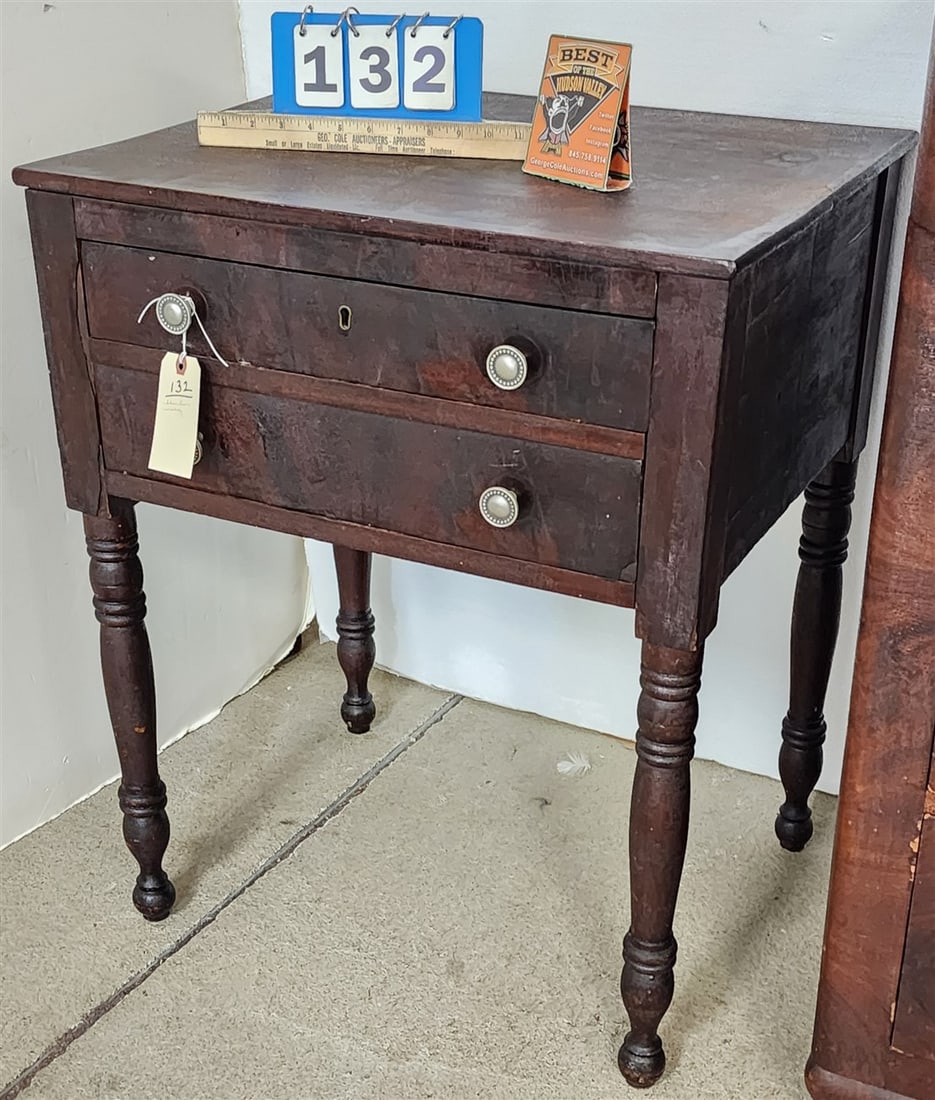 Sheraton Mahohany 2 Drawer Stand 29 1/2" H X 24" W X 19" D: Sheraton Mahohany 2 Drawer Stand 29 1/2" H X 24" W X 19" D