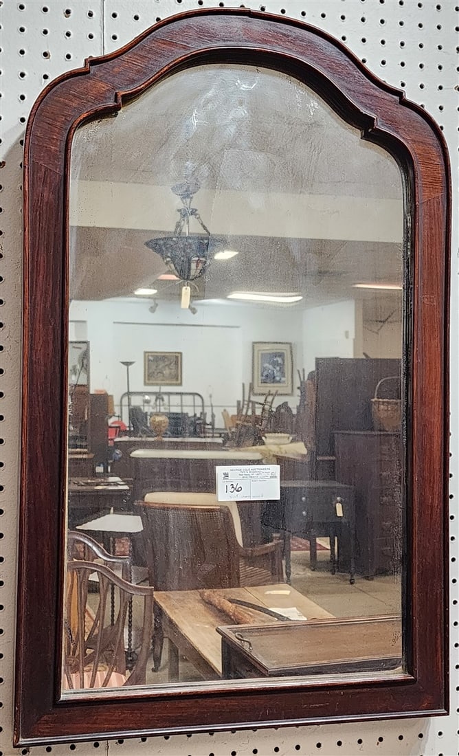 Victorian Rosewood Framed Mirror 31" X 19": Victorian Rosewood Framed Mirror 31" X 19"