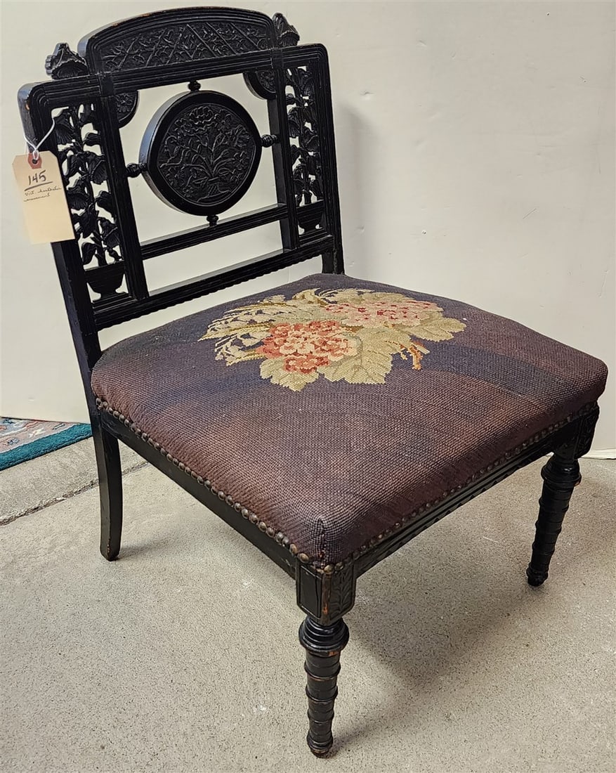 Aesthetic Movement Ebonized Chair - 3