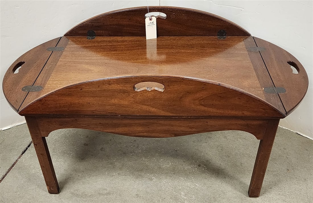 Mahogany Butlers Tray Coffee Table 16 1/2" H X 45" W X 34" D (1 of 2)
