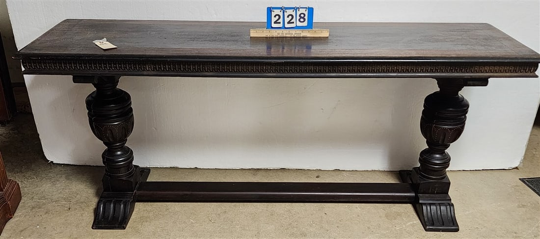 30's Walnut Library Table 30" H X 6' L X 20" W: 30's Walnut Library Table 30" H X 6' L X 20" W