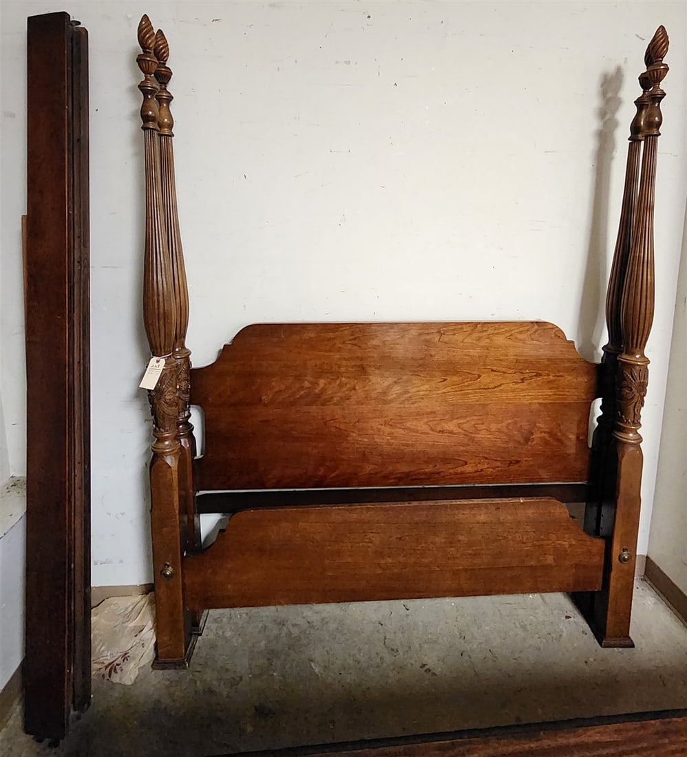 Queen Cherry Poster Bed 6'9" X 64" W (1 of 3)