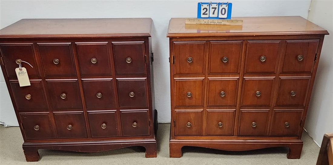 Pr. High Hat Line Maple 2 Door Cabinets 29 1/2" H X 30" W X 16" D (1 of 5)