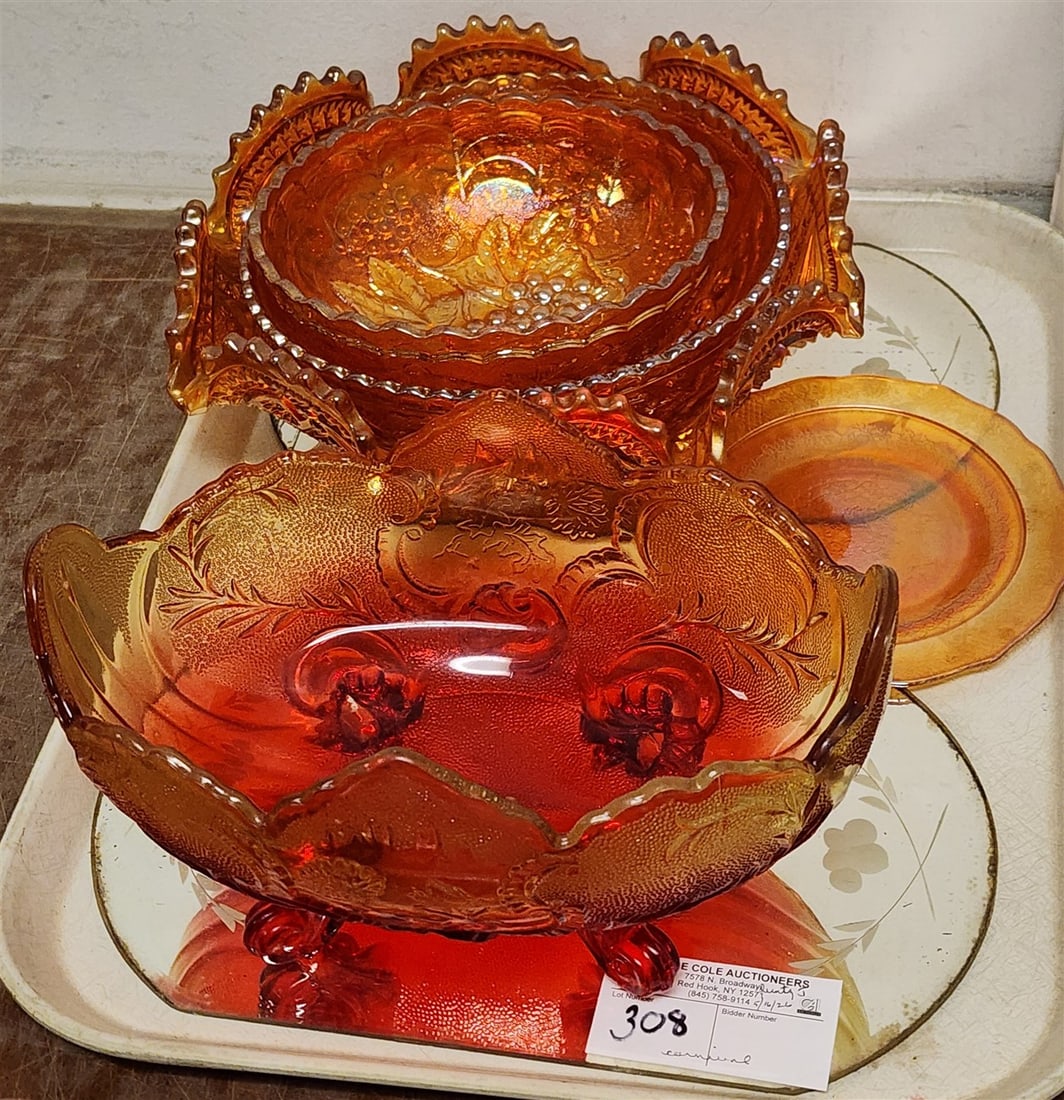 5 Pcs. Carnival Glass (1 of 5)