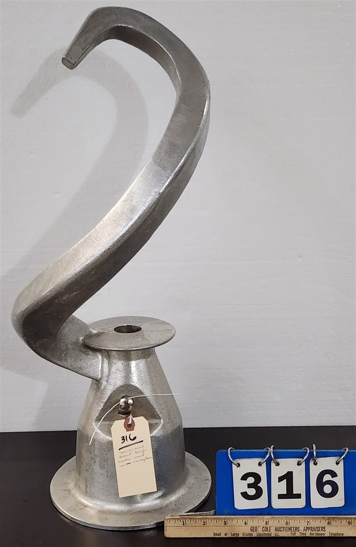 Commercial Dough Hook Used As Sculpture: Commercial Dough Hook Used As Sculpture